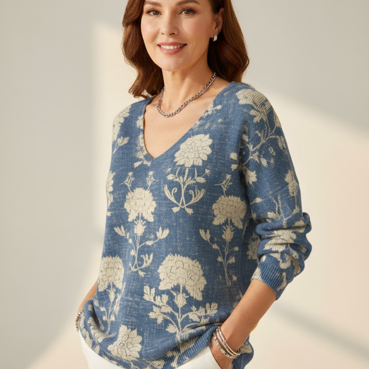 NOEMIE | Svetřík s výstřihem do V