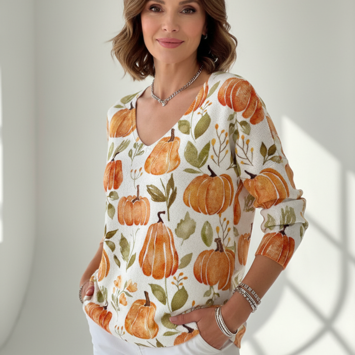 EMILIE | Svetr s V výstřihem