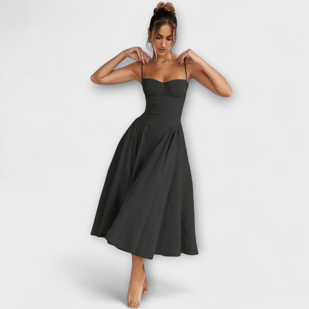 Rosalie - Elegantní Bezramenné Korzetové Šaty