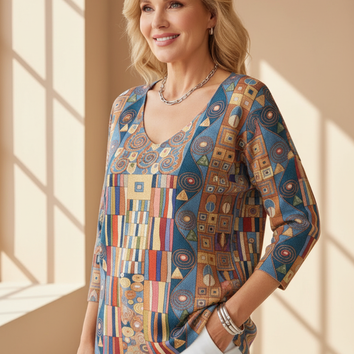 GABRIELLE | Svetřík s výstřihem do V