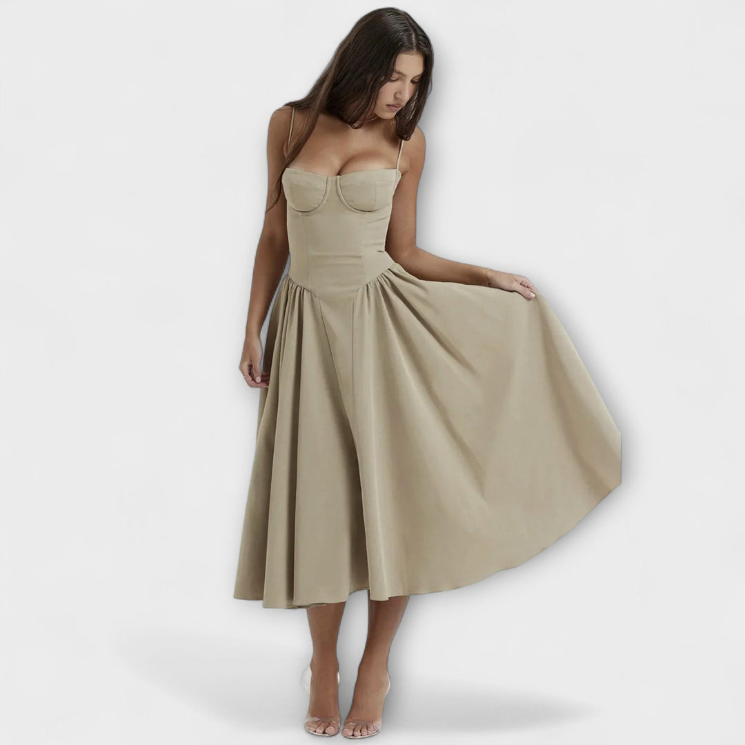 Rosalie - Elegantní Bezramenné Korzetové Šaty