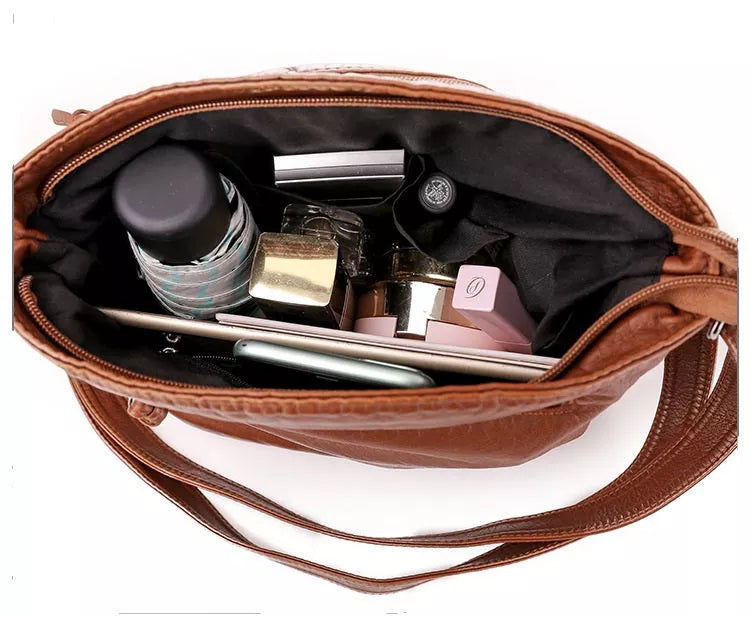 Freya - Kožená kabelka přes rameno