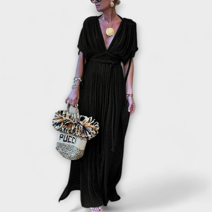 Kimonové maxi šaty v řeckém stylu