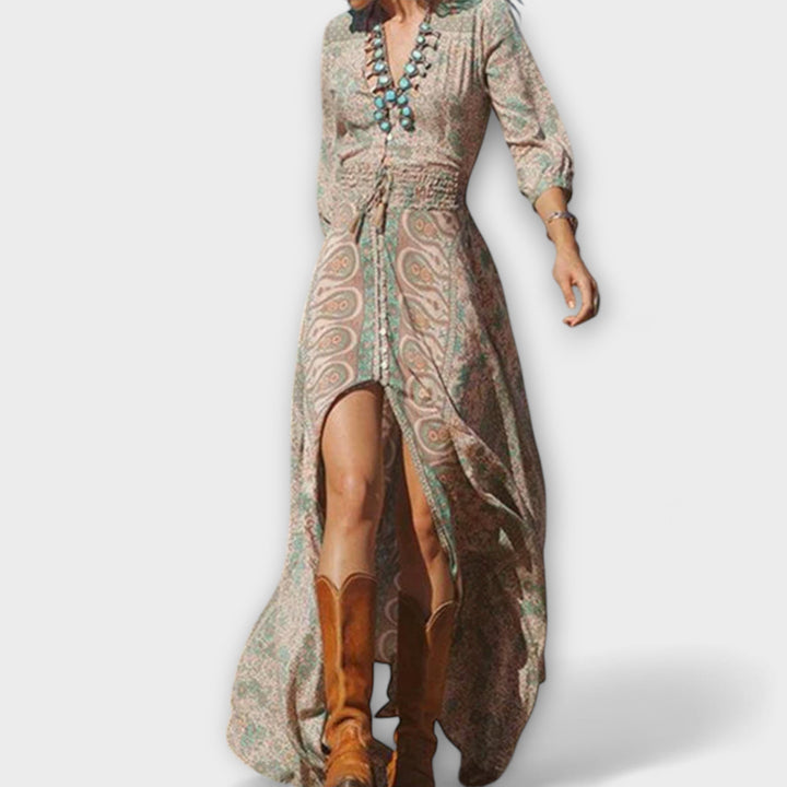 Relaxační bohémská maxi šaty