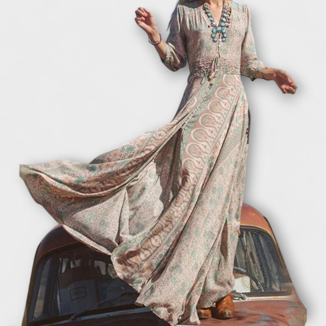 Relaxační bohémská maxi šaty