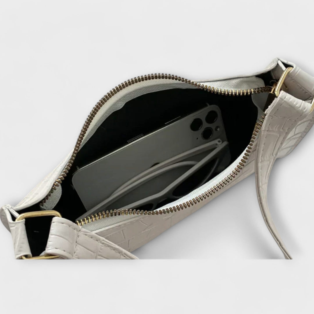 Eline. Lesklá Kožená Taška