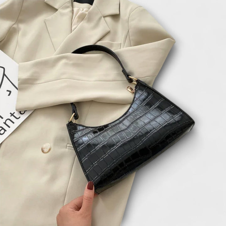 Eline. Lesklá Kožená Taška