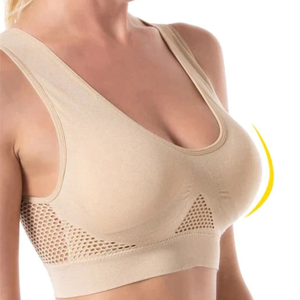 Lea™ | Ultra-prodyšná Přírodní Podprsenka s Vytahováním