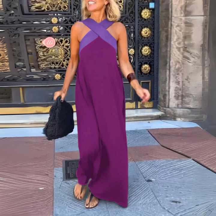 Noiré – Letní maxi šaty s překříženým výstřihem