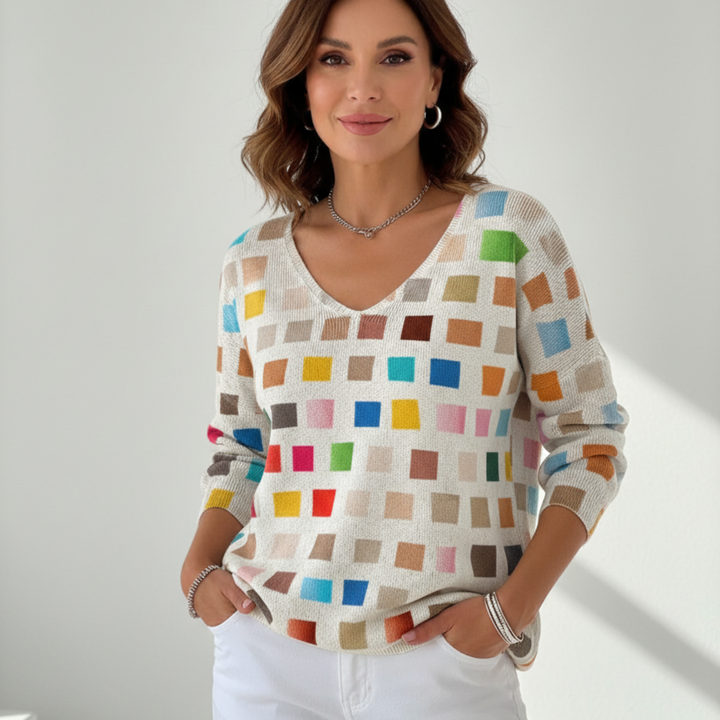 AMELIE | svetr s výstřihem do V