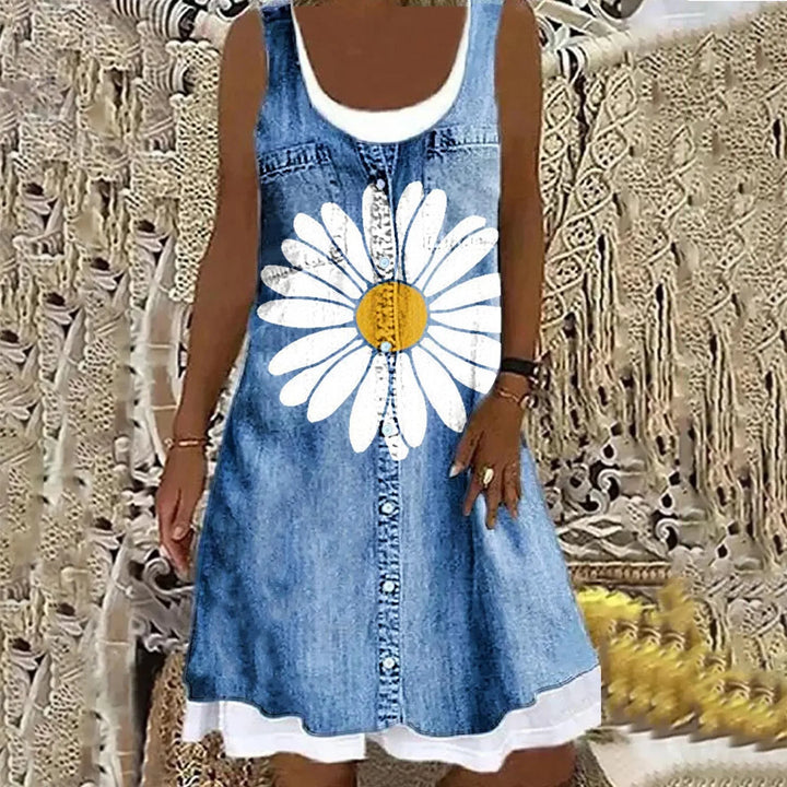 Romina | Jemná a elegantní džínová šaty