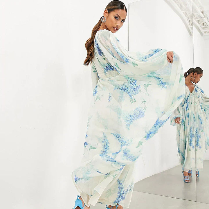 Nora – Maxi šaty Blue Ocean