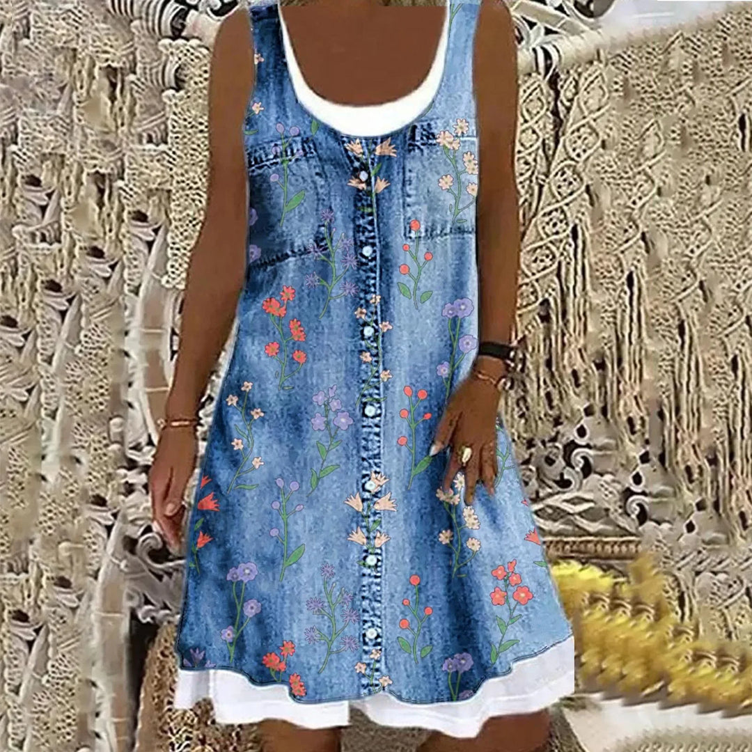 Romina | Jemná a elegantní džínová šaty