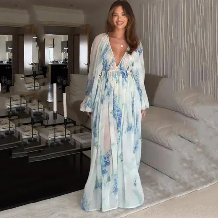 Nora – Maxi šaty Blue Ocean