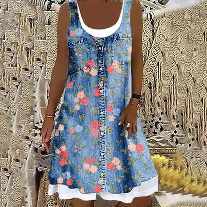 Romina | Jemná a elegantní džínová šaty