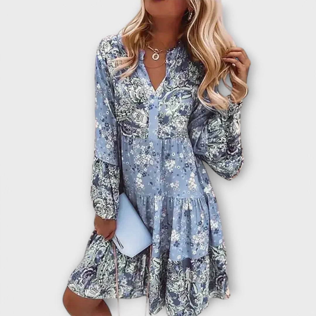 Valer - Letní Boho A-Linie Šaty