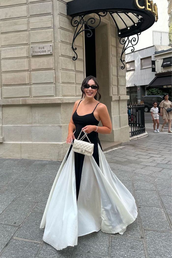 Eliana | Maxi šaty s panelovým vzhledem