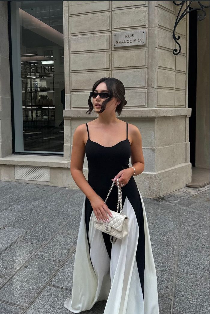 Eliana | Maxi šaty s panelovým vzhledem