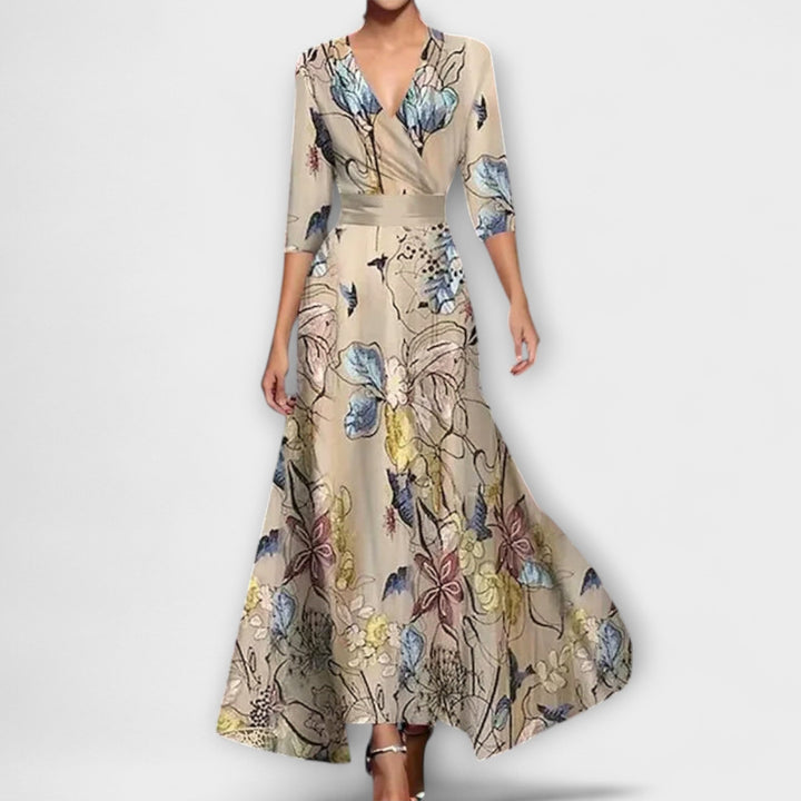 Alma - Elegantní design šatů s rukávy pro ženy