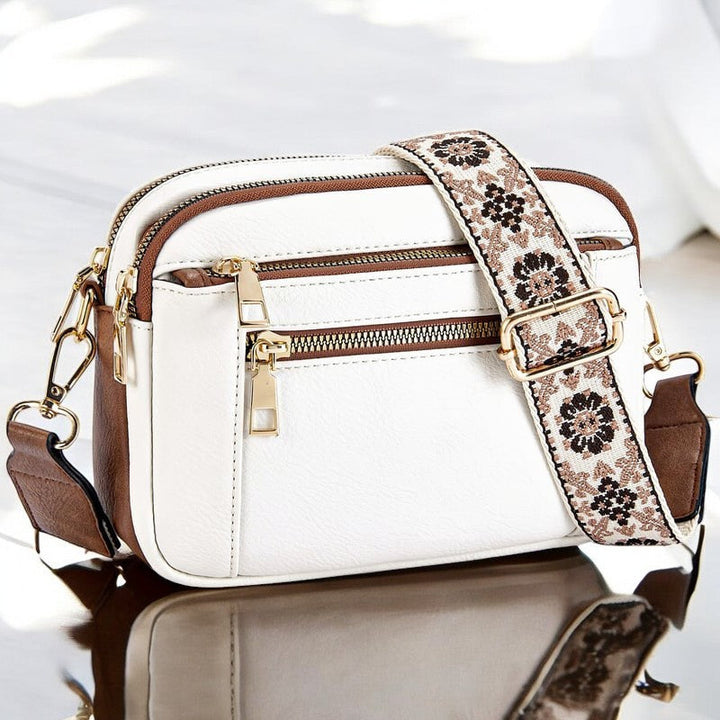 Ella | Větší kožená crossbody kabelka
