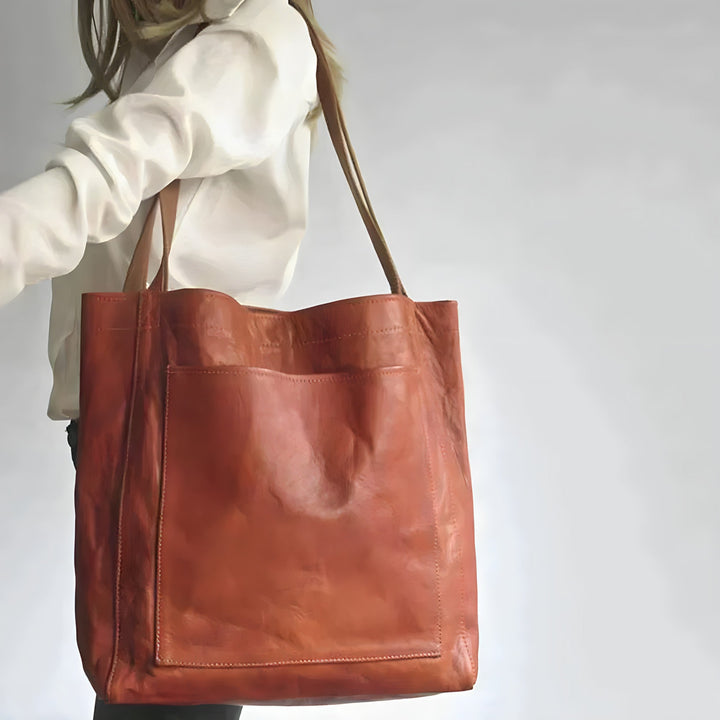 Aveline Luxe Tote – Stylová kožená kabelka přes rameno