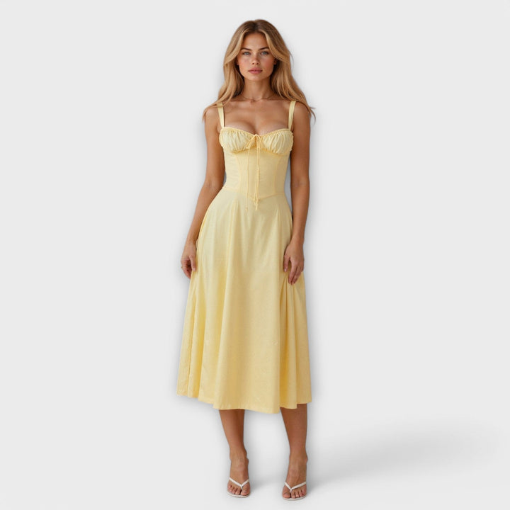 Kiana - Korzetová Středně Dlouhá Šaty