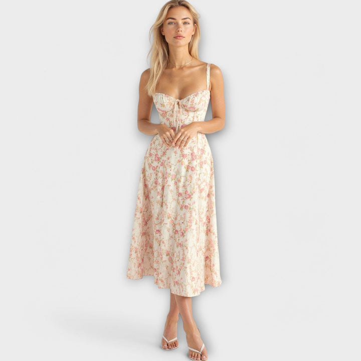 Kiana - Korzetová Středně Dlouhá Šaty